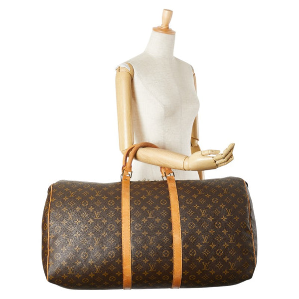 ルイ ヴィトン モノグラム キーポル60 ボストンバッグ トラベルバッグ M41422 ブラウン PVC レザー レディース LOUIS VUITTON 【中古】