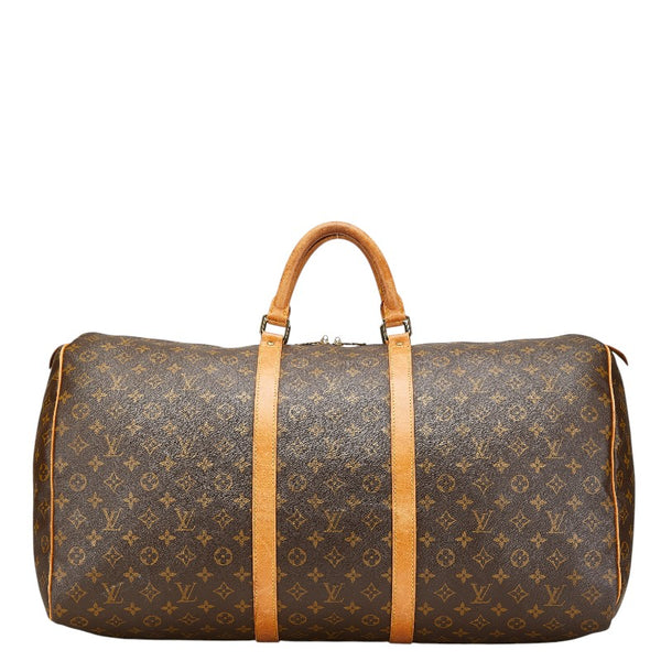 ルイ ヴィトン モノグラム キーポル60 ボストンバッグ トラベルバッグ M41422 ブラウン PVC レザー レディース LOUIS VUITTON 【中古】