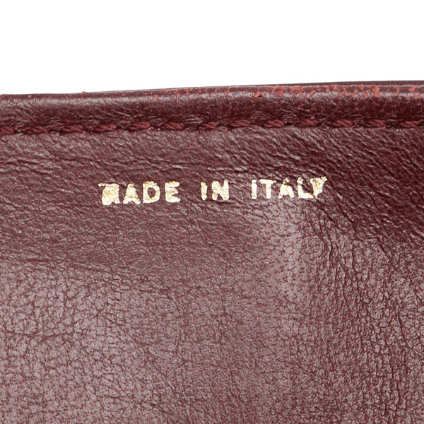 セリーヌ オールドセリーヌ ショルダーバッグ ワインレッド ボルドー レザー レディース CELINE 【中古】