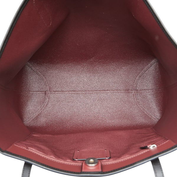 コーチ シグネチャー トートバッグ 5696 グレー ブラック PVC レザー レディース COACH 【中古】