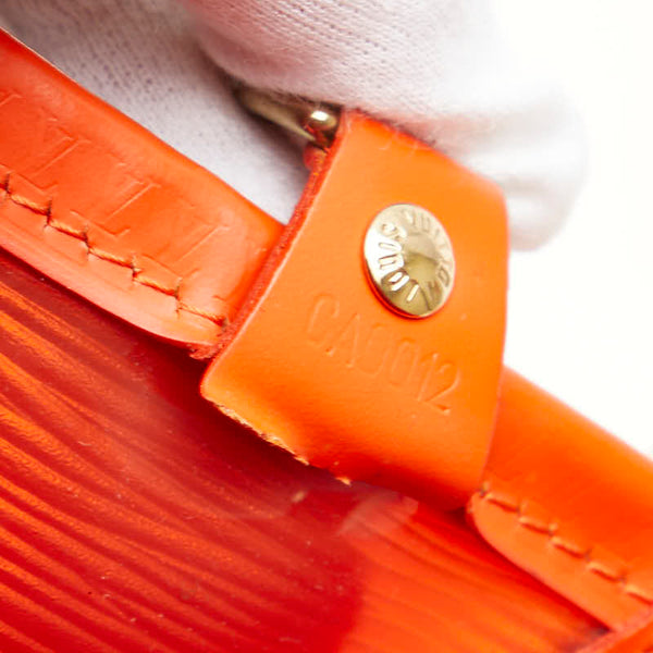 ルイ ヴィトン エピ プラージュ ミニ ラグーンベイ  ハンドバッグ M92262 オレンジ ビニール レザー レディース LOUIS VUITTON 【中古】