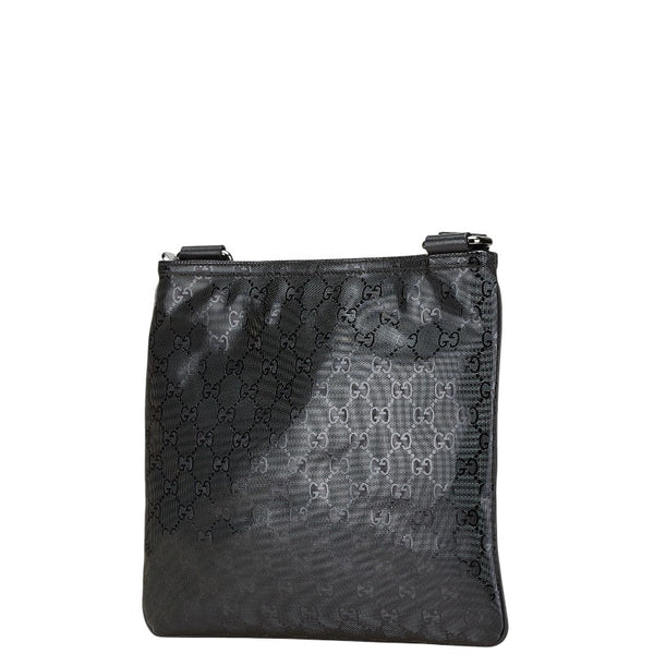 グッチ GGインプリメ 斜め掛け ショルダーバッグ 295257 ブラック PVC レザー レディース GUCCI 【中古】