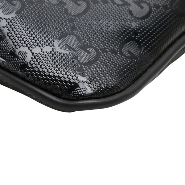 グッチ GGインプリメ 斜め掛け ショルダーバッグ 295257 ブラック PVC レザー レディース GUCCI 【中古】