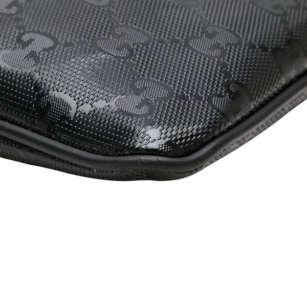 グッチ GGインプリメ 斜め掛け ショルダーバッグ 295257 ブラック PVC レザー レディース GUCCI 【中古】