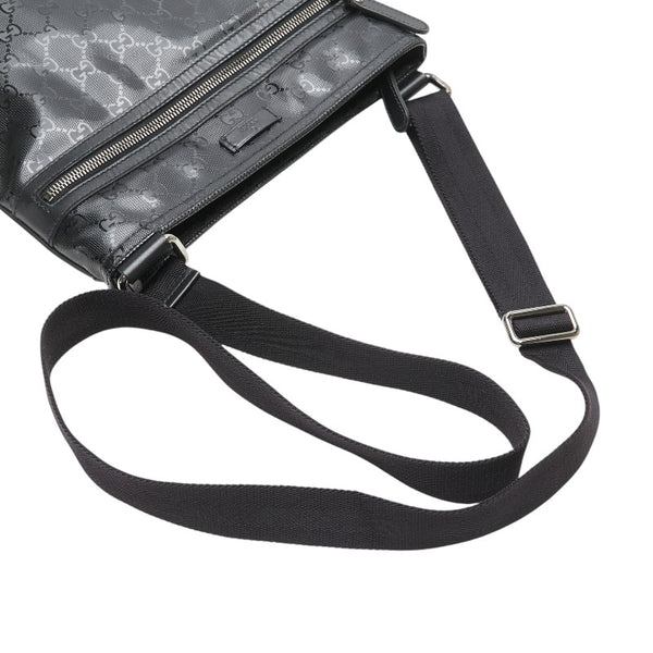 グッチ GGインプリメ 斜め掛け ショルダーバッグ 295257 ブラック PVC レザー レディース GUCCI 【中古】