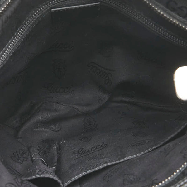グッチ GGインプリメ 斜め掛け ショルダーバッグ 295257 ブラック PVC レザー レディース GUCCI 【中古】