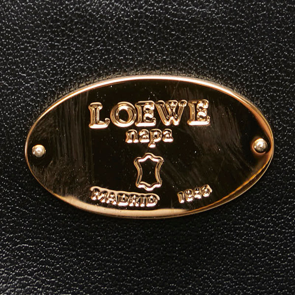 ロエベ アナグラム ポーチ ゴールド レザー レディース LOEWE 【中古】