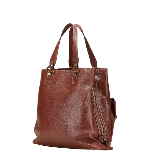 ブルガリ ベッキーバッグ ハンドバッグ ショルダーバッグ 2WAY ブラウン レザー レディース BVLGARI 【中古】