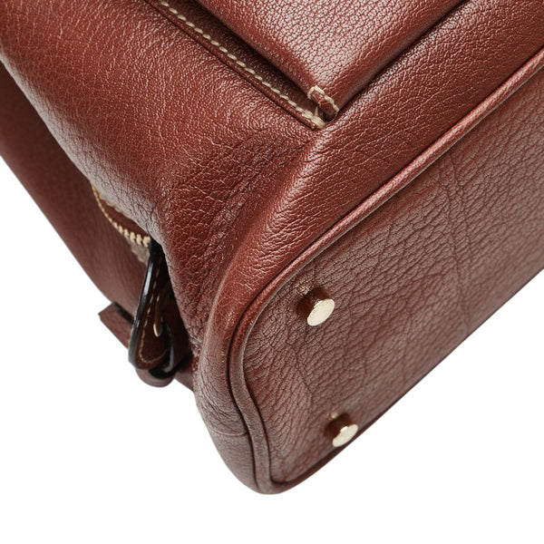ブルガリ ベッキーバッグ ハンドバッグ ショルダーバッグ 2WAY ブラウン レザー レディース BVLGARI 【中古】