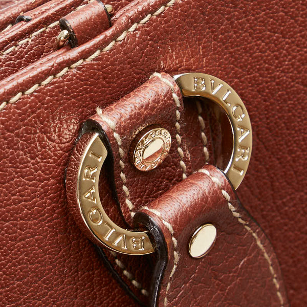 ブルガリ ベッキーバッグ ハンドバッグ ショルダーバッグ 2WAY ブラウン レザー レディース BVLGARI 【中古】