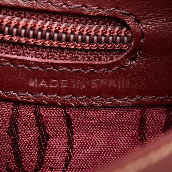 カルティエ マストライン ショルダーバッグ ワインレッド レザー レディース CARTIER 【中古】