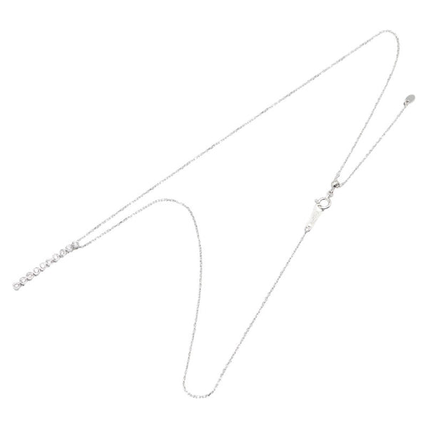K18WG ホワイトゴールド ダイヤ0.20ct LA SOMA ラ ソマ ネックレス レディース 【中古】