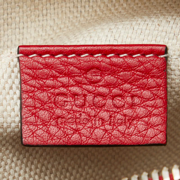 グッチ ソーホー ディスコバッグ 斜め掛け ショルダーバッグ 308364 レッド レザー レディース GUCCI 【中古】