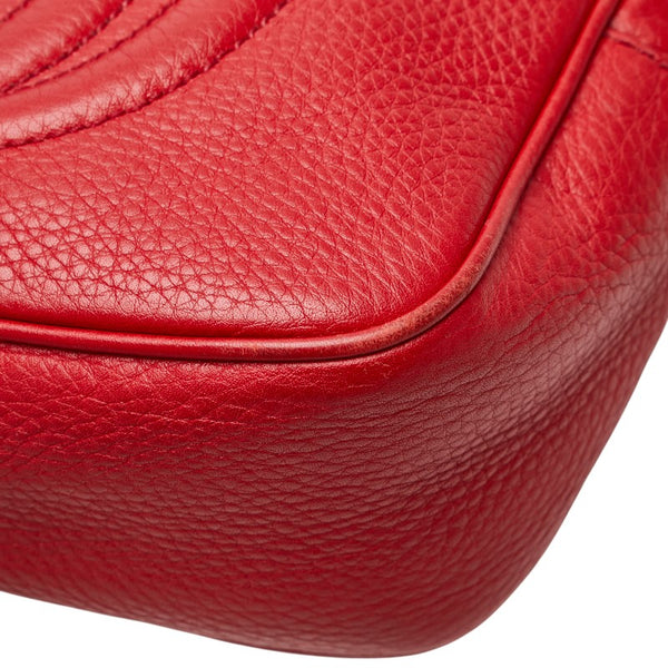 グッチ ソーホー ディスコバッグ 斜め掛け ショルダーバッグ 308364 レッド レザー レディース GUCCI 【中古】