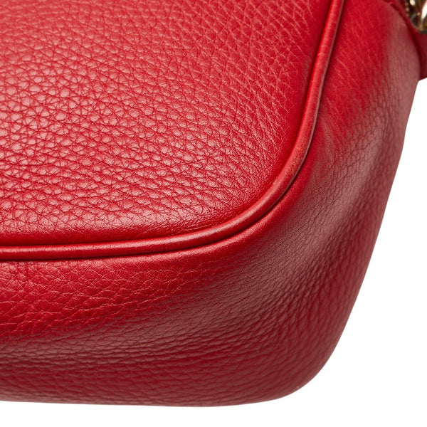 グッチ ソーホー ディスコバッグ 斜め掛け ショルダーバッグ 308364 レッド レザー レディース GUCCI 【中古】