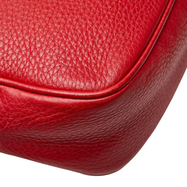 グッチ ソーホー ディスコバッグ 斜め掛け ショルダーバッグ 308364 レッド レザー レディース GUCCI 【中古】