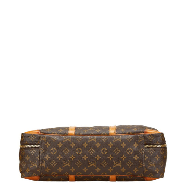 ルイ ヴィトン モノグラム ポルトドキュマン ヴォワヤージュ ビジネスバッグ M53361 ブラウン PVC レザー メンズ LOUIS VUITTON 【中古】