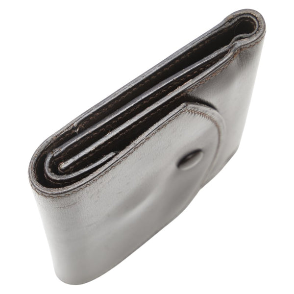 エルメス 二つ折り財布 コンパクト財布 ブラウン ボックスカーフ メンズ HERMES 【中古】