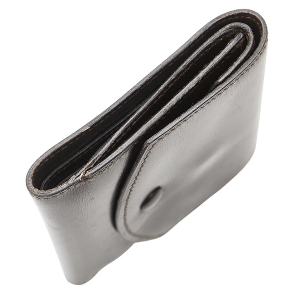 エルメス 二つ折り財布 コンパクト財布 ブラウン ボックスカーフ メンズ HERMES 【中古】