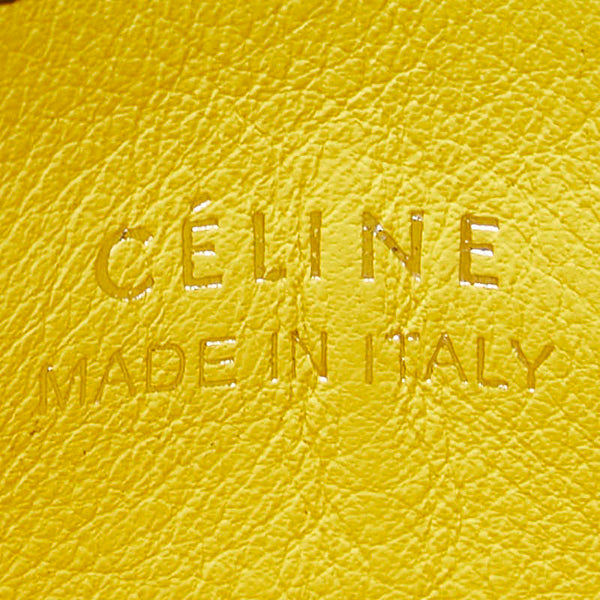 セリーヌ ロゴ カードケース ブラック レザー レディース CELINE 【中古】