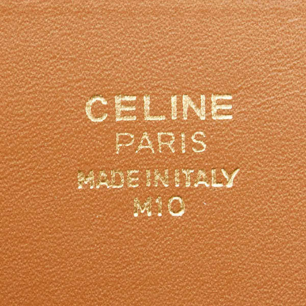 セリーヌ マカダム 長財布 ブラウン PVC レザー レディース CELINE 【中古】