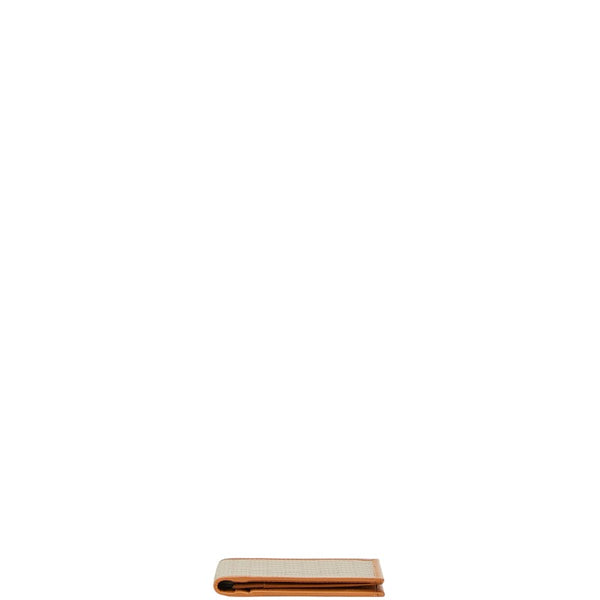 セリーヌ マカダム 札入れ ブラウン ベージュ PVC レザー レディース CELINE 【中古】