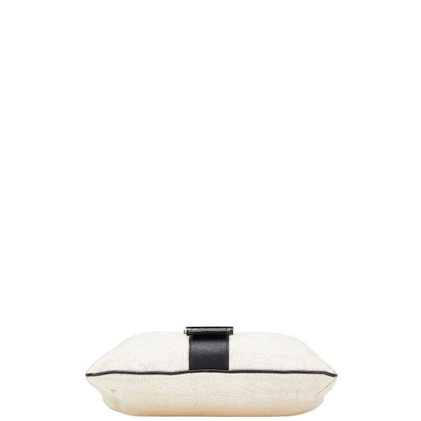 グッチ ワンショルダーバッグ ハンドバッグ 001 4035 001553 アイボリー ブラック キャンバス レザー レディース GUCCI 【中古】
