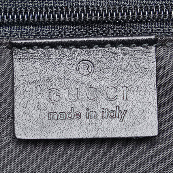 グッチ ワンショルダーバッグ ハンドバッグ 001 4035 001553 アイボリー ブラック キャンバス レザー レディース GUCCI 【中古】