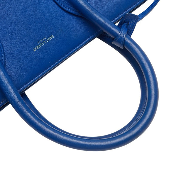 サンローラン サックドジュール ハンドバッグ ショルダーバッグ 2WAY 324823 ブルー レザー レディース SAINT LAURENT 【中古】