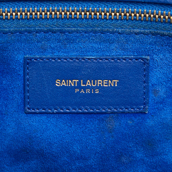 サンローラン サックドジュール ハンドバッグ ショルダーバッグ 2WAY 324823 ブルー レザー レディース SAINT LAURENT 【中古】