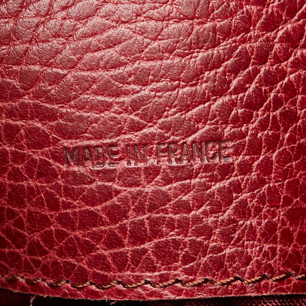 カルティエ トートバッグ ショルダーバッグ ワインレッド ボルドー レザー レディース CARTIER 【中古】