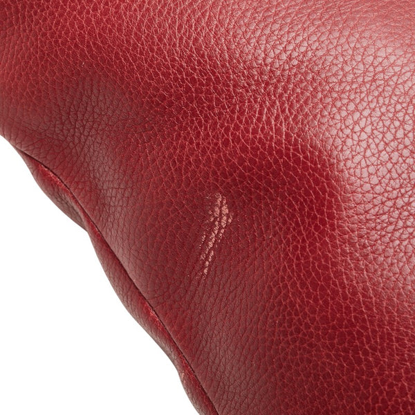 カルティエ トートバッグ ショルダーバッグ ワインレッド ボルドー レザー レディース CARTIER 【中古】