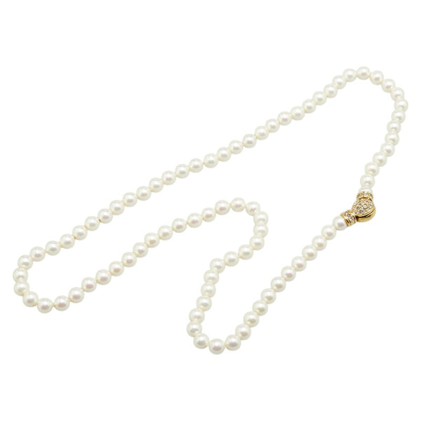 ディオール パール ラインストーン ネックレス ゴールド メッキ レディース Dior 【中古】