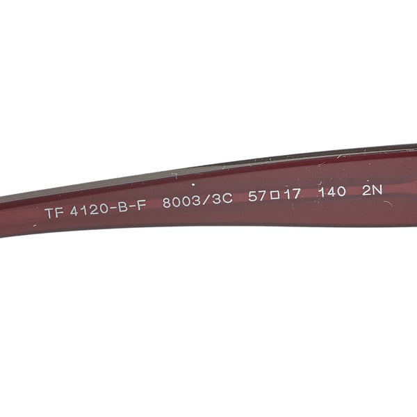 ティファニー ラインストーン サングラス TF4120-B-F ブラウン プラスチック レディース TIFFANY&Co. 【中古】