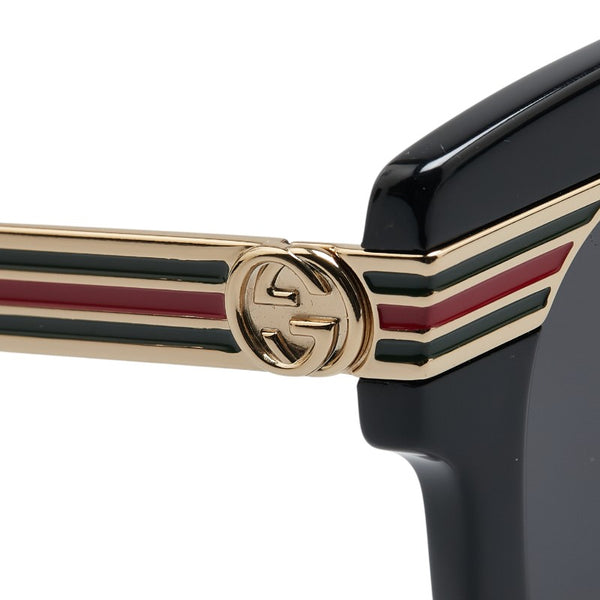 グッチ シェリーライン サングラス ウェリントン GG0281SA ブラウン マルチカラー プラスチック ニッケル合金 レディース GUCCI 【中古】