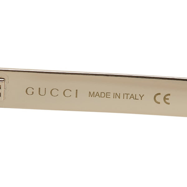 グッチ シェリーライン サングラス ウェリントン GG0281SA ブラウン マルチカラー プラスチック ニッケル合金 レディース GUCCI 【中古】