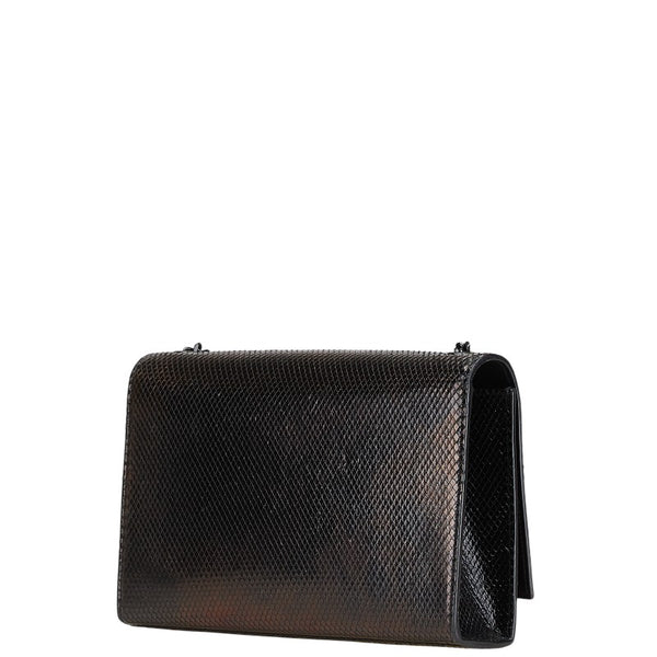 サンローラン チェーン ショルダーバッグ 364021 ブラック パイソン レディース SAINT LAURENT 【中古】