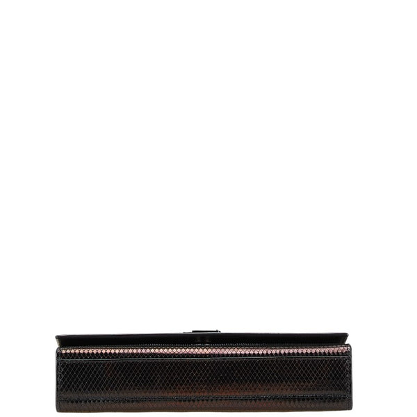 サンローラン チェーン ショルダーバッグ 364021 ブラック パイソン レディース SAINT LAURENT 【中古】