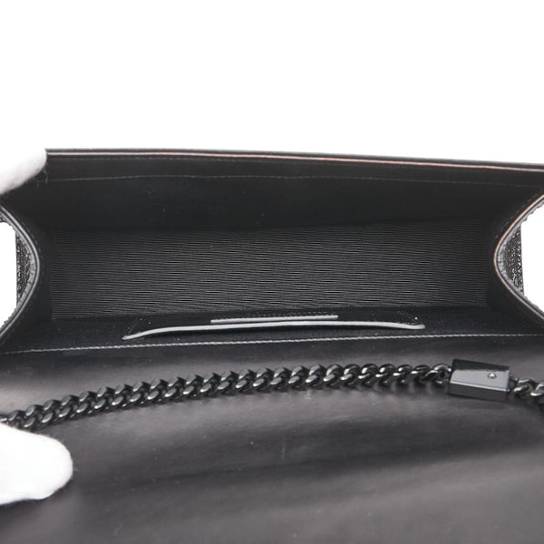 サンローラン チェーン ショルダーバッグ 364021 ブラック パイソン レディース SAINT LAURENT 【中古】