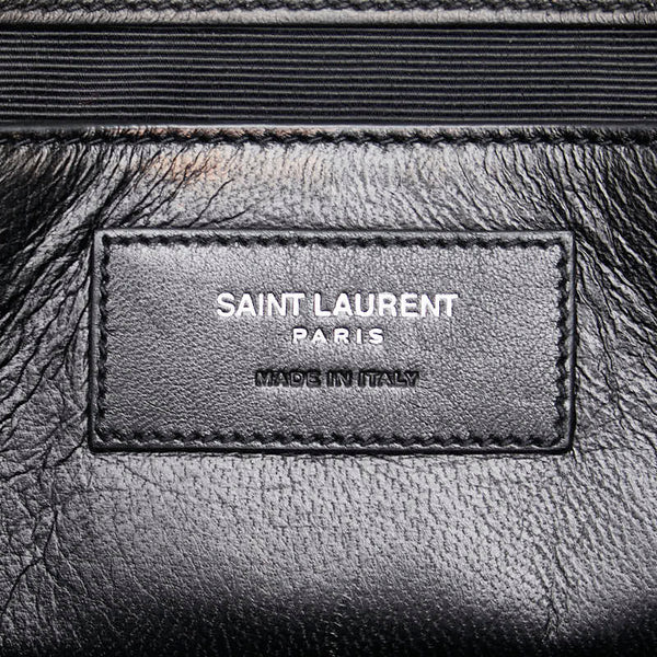 サンローラン チェーン ショルダーバッグ 364021 ブラック パイソン レディース SAINT LAURENT 【中古】