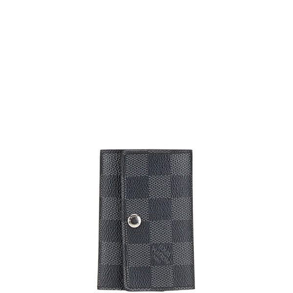 ルイ ヴィトン ダミエ グラフィット ミュルティクレ6 キーケース N62662 ブラック PVC レザー レディース LOUIS VUITTON 【中古】