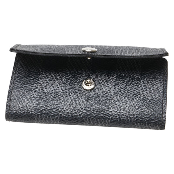 ルイ ヴィトン ダミエ グラフィット ミュルティクレ6 キーケース N62662 ブラック PVC レザー レディース LOUIS VUITTON 【中古】