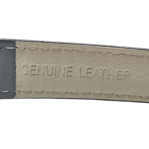 グッチ シェリーライン ベルト（社外品） 腕時計 5500M クオーツ ブラック文字盤 ステンレススチール レザー メンズ GUCCI 【中古】