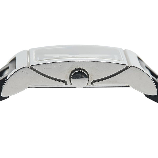 ブルガリ レッタンゴロ 腕時計 RT39S クオーツ ブラック文字盤 ステンレススチール ラバー レディース BVLGARI 【中古】