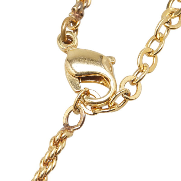 ディオール ヴィンテージ ロゴ ネックレス ゴールド メッキ レディース Dior 【中古】