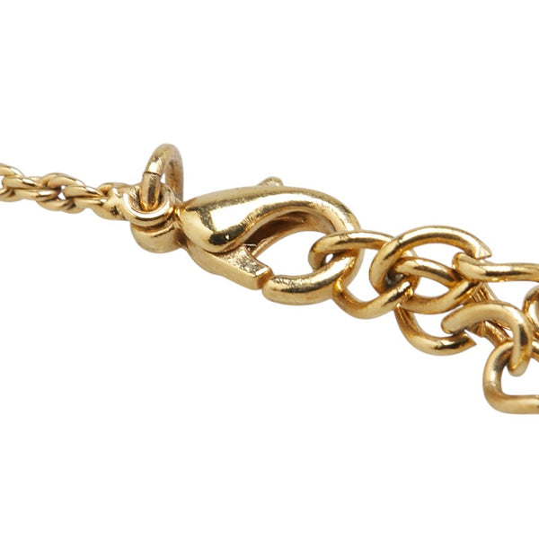 ディオール ロゴ ネックレス ゴールド メッキ レディース Dior 【中古】