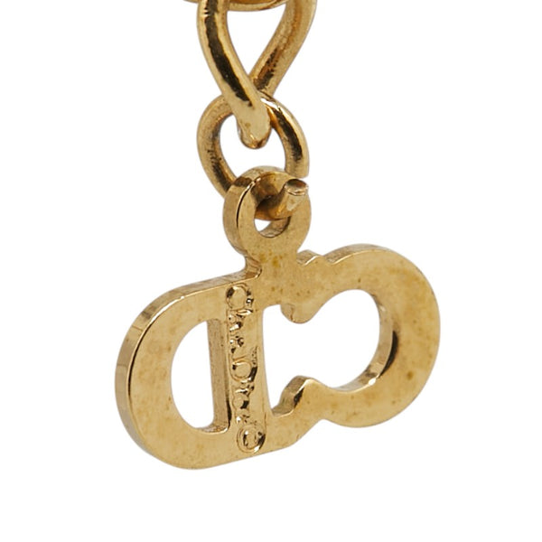 ディオール ロゴ ネックレス ゴールド メッキ レディース Dior 【中古】