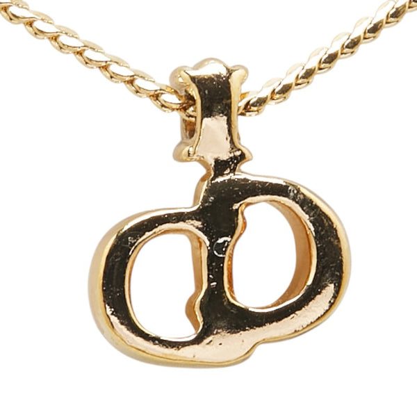 ディオール CDロゴ ネックレス ゴールド メッキ レディース Dior 【中古】