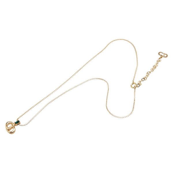 ディオール CDロゴ ネックレス ゴールド メッキ レディース Dior 【中古】