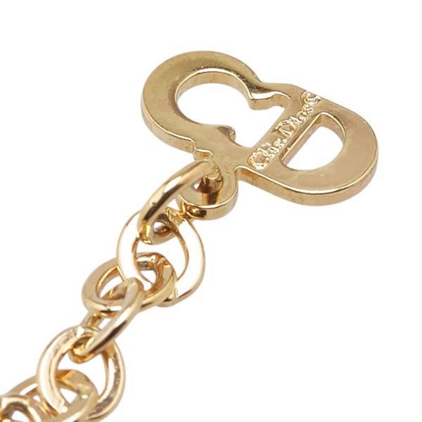 ディオール CDロゴ ネックレス ゴールド メッキ レディース Dior 【中古】